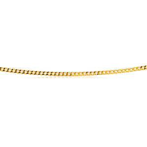 9ct Yellow Gold 50 Gauge Curb 40cm Chain