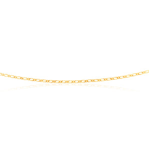 9ct Yellow Gold SOLID 40Gauge Figaro 55cm 1:1 Chain