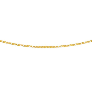 9ct Yellow Gold Silver Filled Extend 55cm Curb Chain 50 Gauge