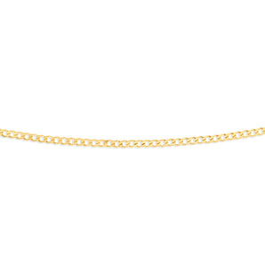 9ct Yellow Gold 55cm  "Cronos" Curb Chain