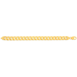 9ct Yellow Gold Divine Curb Bracelet