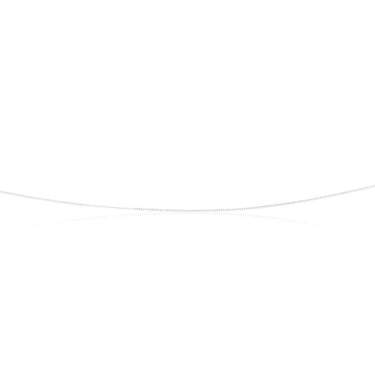 9ct White Gold 18 Gauge Fine Curb 46cm Chain