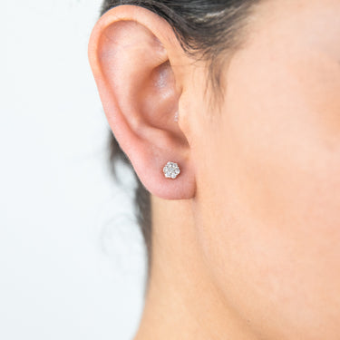 9ct Yellow Gold 1/4 Carat Diamond Stud Earrings