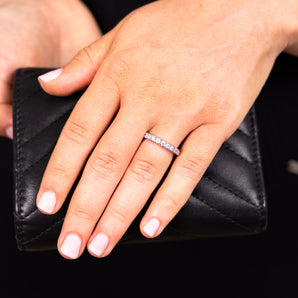 1/2 Carat Diamond Eternity Ring in 10ct White Gold