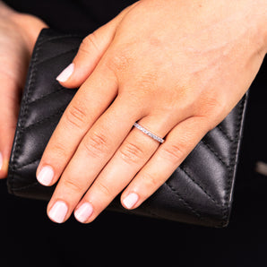 1/4 Carat Diamond Eternity Ring in 10ct White Gold