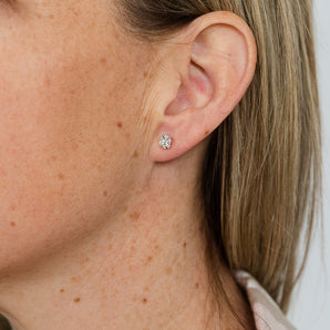 Luminesce Lab Grown Diamond 1/4 Carat Stud Earrings in Silver