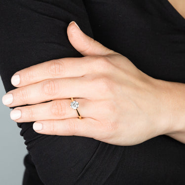 Certified Luminesce Lab Grown 1.5 Carat Solitaire Engagement Ring in 18ct Yellow Gold