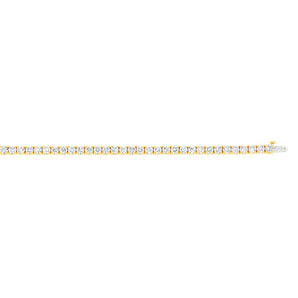 Luminesce Lab Grown 10 Carat Diamond Tennis Bracelet in 9ct Yellow Gold