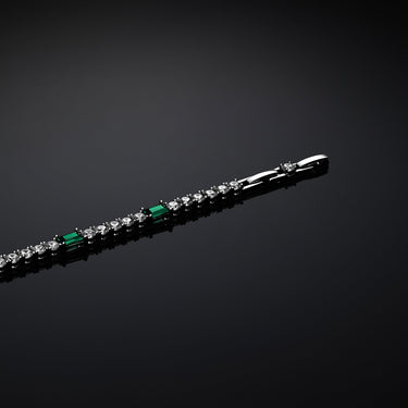 Chiara Ferragni Emerald Silver and Green Zirconia Bracelet