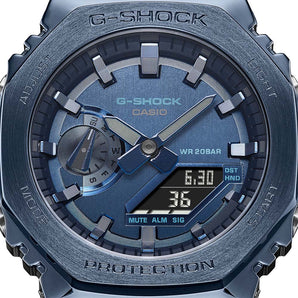 G-Shock GM2100N-2A Blue Metal Covered 'CasiOak'