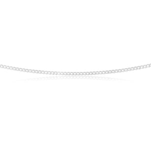 Sterling Silver 60 Gauge Curb Chain 55cm