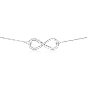 Sterling Silver Infinity Pendant With 45cm Chain