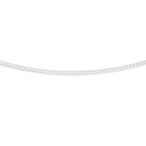 Sterling Silver Curb 100 Gauge 45cm Chain
