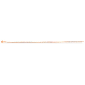 Rose Gold Plated Sterling Silver Cubic Zirconia 19cm Tennis Bracelet