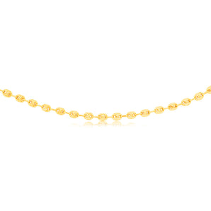 Sterling Silver Gold Plated Puff Gucci 50.5cm Chain