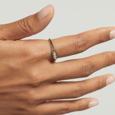 Gala Silver Stamp Ring Size 12