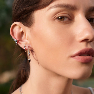 Ania Haie Silver Sparkle Spike Ear Cuff