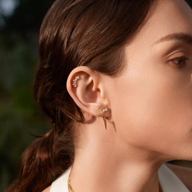 Ania Haie Gold Point Stud Ear Jackets