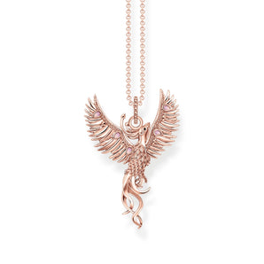 THOMAS SABO Rose Gold Necklace with Phoenix Pendant