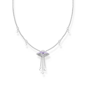THOMAS SABO Necklace with Star Pendants and UFO