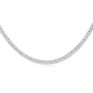 4.95ct Lab Grown Diamond Tennis Necklace in 18K White Gold