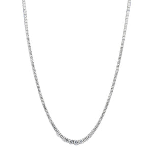 4.20ct Lab Grown Diamond Tennis Necklace in 18K White Gold