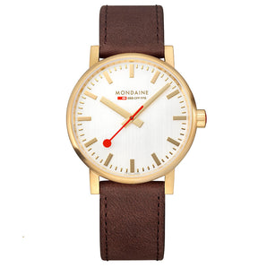 Mondaine Official evo2 40mm Golden Stainless Steel watch