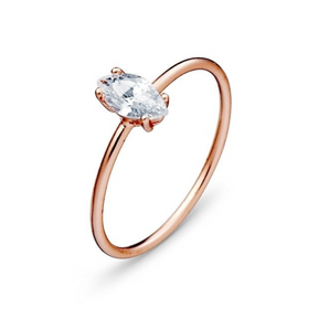 Sterling Silver Ring With Cubic Zirconia - R1299KRG