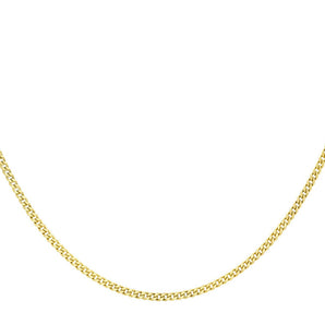 Ice Jewellery 9K Yellow Gold 30 Diamond Cut Adjustable Curb Chain 46cm-51cm - 1.13.0041 | Ice Jewellery Australia
