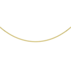 Ice Jewellery 9K Yellow Gold 22 Diamond Cut Box Chain 50cm - 1.14.7755 | Ice Jewellery Australia