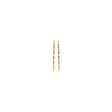 Ice Jewellery 9K Yellow Gold Diamond Cut Hoop Earrings 28mm - 1.51.2639 | Ice Jewellery Australia