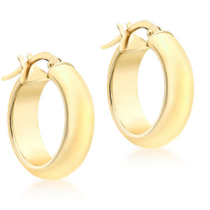 Ice Jewellery 9K Yellow Gold Round Hoop Earrings 19mm - 1.52.7499 | Ice Jewellery Australia