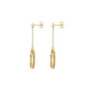 Ice Jewellery 9K Yellow Gold Diamond Cut Ring & Drop Earrings - 1.54.4569 | Ice Jewellery Australia