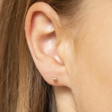 Yellow Gold Stud Earrings