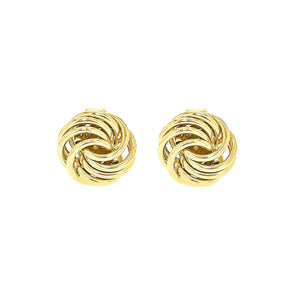 Ice Jewellery 9K Yellow Gold 6mm Knot Stud Earrings - 1.55.2219 | Ice Jewellery Australia