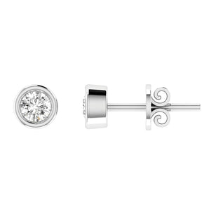Ice Jewellery Diamond Stud Earrings with 1.00ct Diamonds in 18K White Gold - 18WBE100 | Ice Jewellery Australia