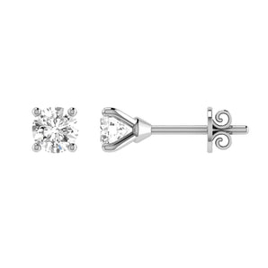 Ice Jewellery Diamond Stud Earrings with 0.50ct Diamonds in 18K White Gold - 18WCE50 | Ice Jewellery Australia