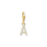 THOMAS SABO Charm Pendant Letter A Gold Plated