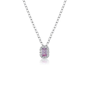 Georgini Pink Sapphire Paris Pendant - IP752P | Ice Jewellery Australia
