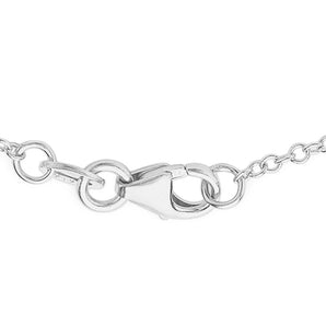 Ice Jewellery 9K White Gold Solid Horizontal Bar Necklace - 5.19.4600 | Ice Jewellery Australia