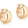 Ice Jewellery 9K Rose Gold 6mm Band 14mm Creole Earrings - 5.51.0829 | Ice Jewellery Australia