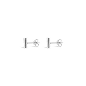 Ichu Cylinder Silver Stud Earrings - TP4807 | Ice Jewellery Australia