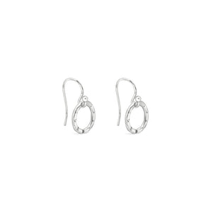 Ichu Grounded Hook Silver Earrings - ME8507 | Ice Jewellery Australia
