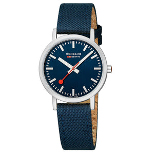 Mondaine Official Swiss Railways Classic Deep Blue 36mm Watch - A660.30314.40SBD | Ice Jewellery Australia