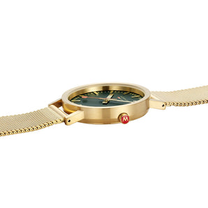 Mondaine Official Swiss Railways Classic Forest Green Mesh 36mm Watch - A660.30314.60SBM | Ice Jewellery Australia