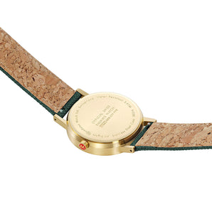 Mondaine Official Swiss Railways Classic Forest Green Textile 36mm Watch - A660.30314.60SBS | Ice Jewellery Australia