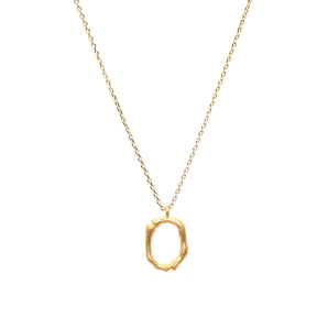 Amber Sceats Letter Necklace - O - ASN1134G-O | Ice Jewellery Australia