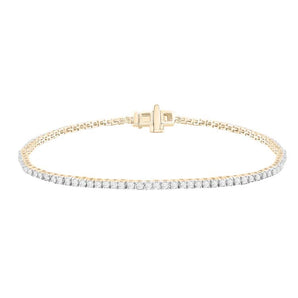 Ice Jewellery Diamond Tennis Bracelet with 1.00ct Diamonds in 9K Yellow Gold - B-3985-100-Y | Ice Jewellery Australia