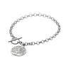 Ice Jewellery Sterling Silver Belcher Tree Of Life Bracelet with Fob - BR210 | Ice Jewellery Australia
