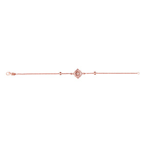 Ice Jewellery Sterling Silver Filigree Bracelet With Rose Gold Plating - BR283 | Ice Jewellery Australia